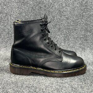 Dr. Martens Black Leather Lace-Up Boots